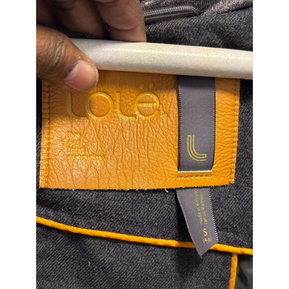 Lole Womens Puffer Jacket With Hood Size Small Gray Quilted Padded Coat - Picture 8 of 12